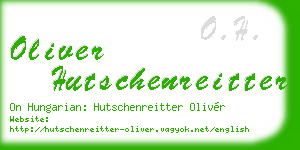 oliver hutschenreitter business card