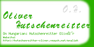 oliver hutschenreitter business card